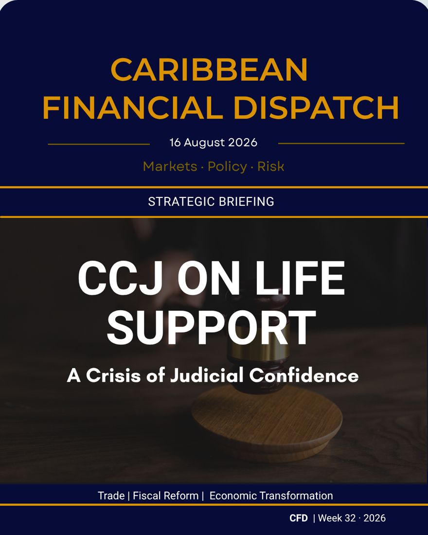 Caribbean Financial Dispatch — 16 August 2026 — CCJ on Life Support