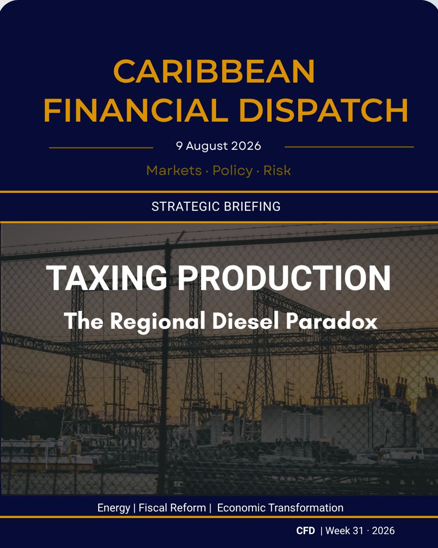 Caribbean Financial Dispatch — 9 August 2026 — Taxing Production